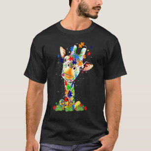 Easter Giraffe World Autism Awareness Day T-Shirt
