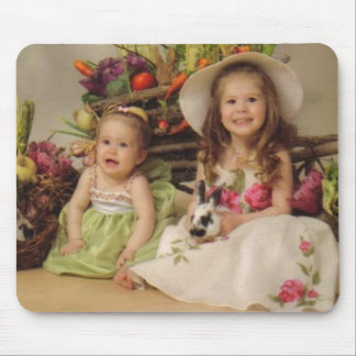 Easter Girls Mouse Mat