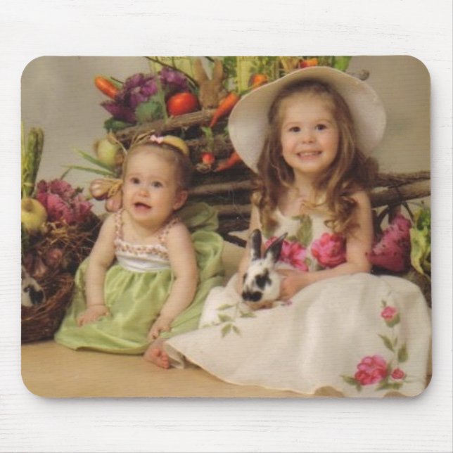 Easter Girls Mouse Mat (Front)