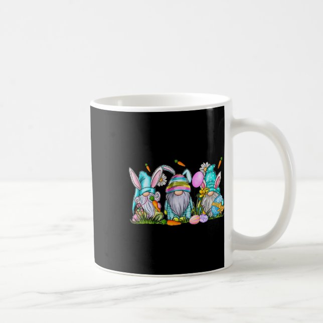 Easter Gnome 3 Cute Gnomes With Easter Eggs Spring Coffee Mug (Right)