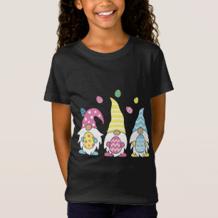 Easter Gnome 3 Cute Gnomes with Easter Eggs T-Shirt