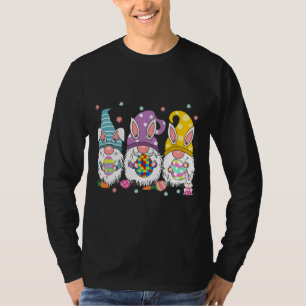 Easter Gnome Bunny Autism Easter Day Eggs Hunting T-Shirt