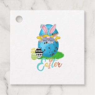 Easter Gnome Bunny Ears Favour Tags