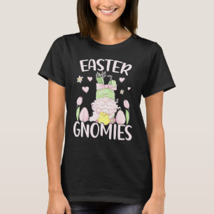 Easter Gnome Easter With My Gnomies Easter Day Bo T-Shirt