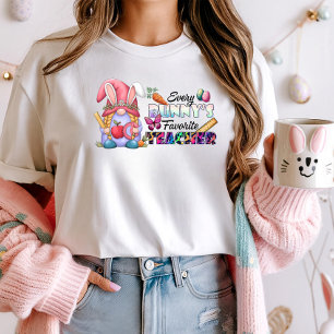 Easter Gnome Teacher  T-Shirt