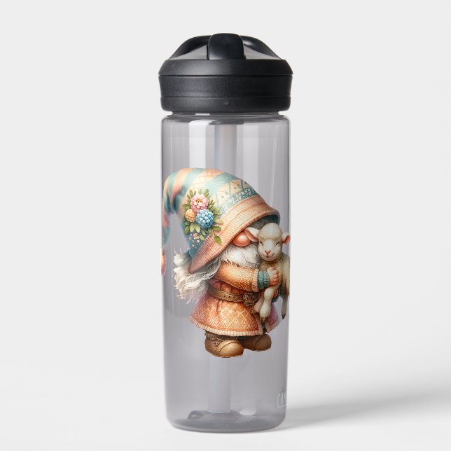 Easter Gnome Water Bottle (Front)