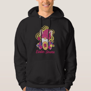 Easter Gnome With Bunny Ears  Easter Kids Hoodie