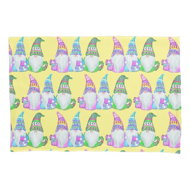 EASTER GNOMES PILLOWCASE (Front)