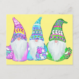 EASTER GNOMES POSTCARD