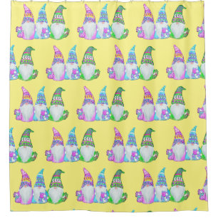 EASTER GNOMES SHOWER CURTAIN