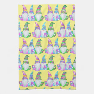 EASTER GNOMES TEA TOWEL