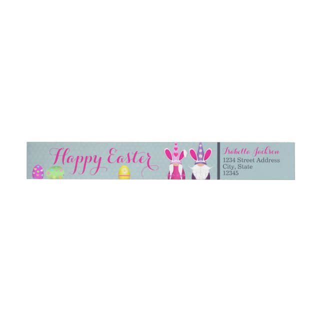 Easter Gnomes Wrap Around Label (Individual)
