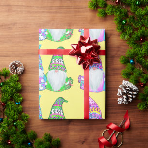 EASTER GNOMES WRAPPING PAPER