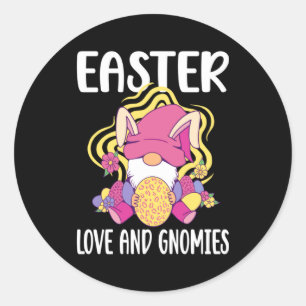 Easter Gnomies Easter Easters Day Classic Round Sticker