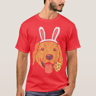Easter Golden Retriever Bunny Face Dog Lover Men W T-Shirt