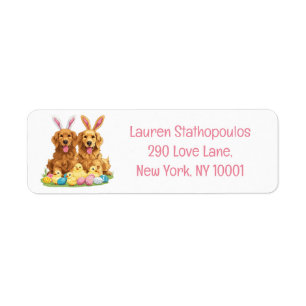 Easter Golden Retriever Dogs Bunny Ears