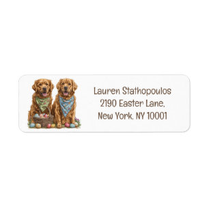 Easter Golden Retriever Dogs Easter Basket