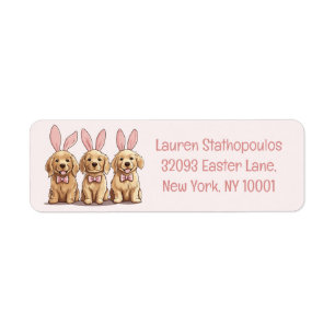 Easter Golden Retriever Puppy Dogs Bunny Ears