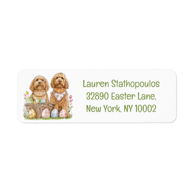 Easter Goldendoodle Dogs (Front)