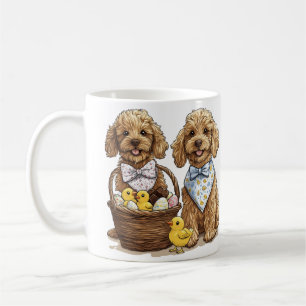 Easter Goldendoodle Dogs Easter Basket Coffee Mug
