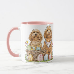 Easter Goldendoodle Dogs Mug