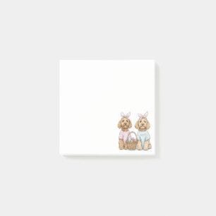 Easter Goldendoodle Dogs Post-it Notes