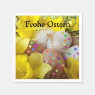 Easter, Good Easter, eggs, colorful Easter eggs po Napkin