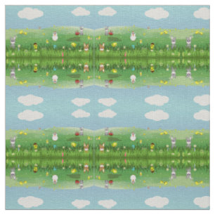 easter grass fabric