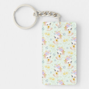 Easter Grass Key Ring