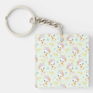 Easter Grass Key Ring