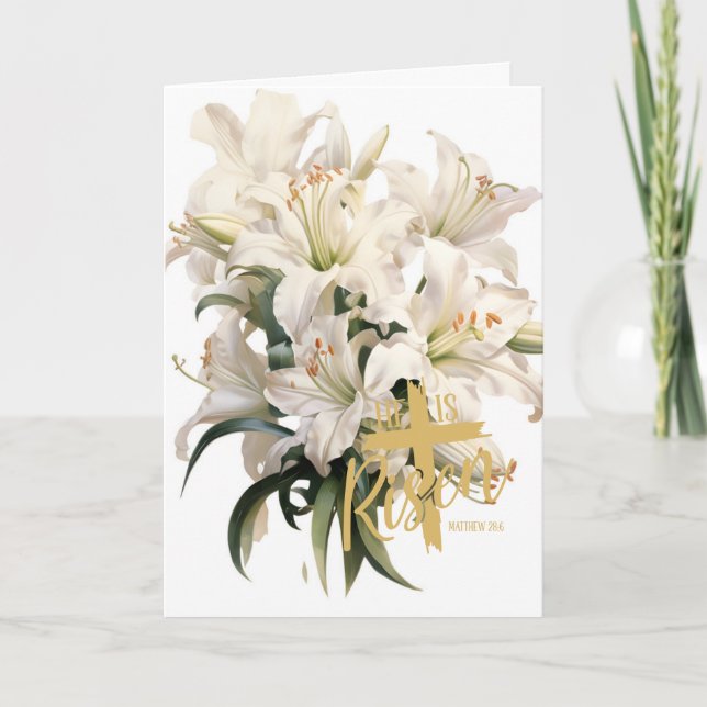 Easter Greeting Card Lily (Front)