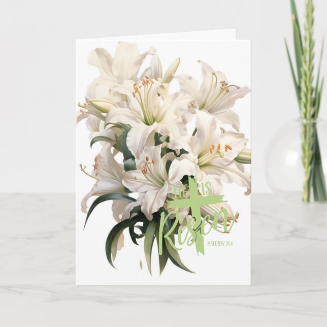 Easter Greeting Card Lily (Front)