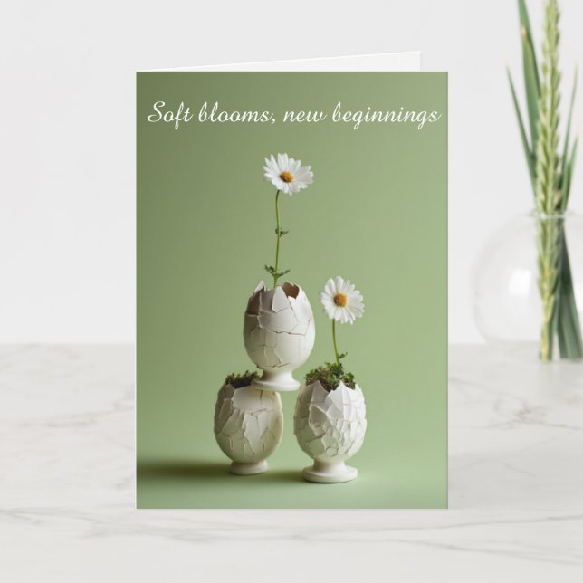 Easter Greeting Card Soft Spring Minimal (Front)