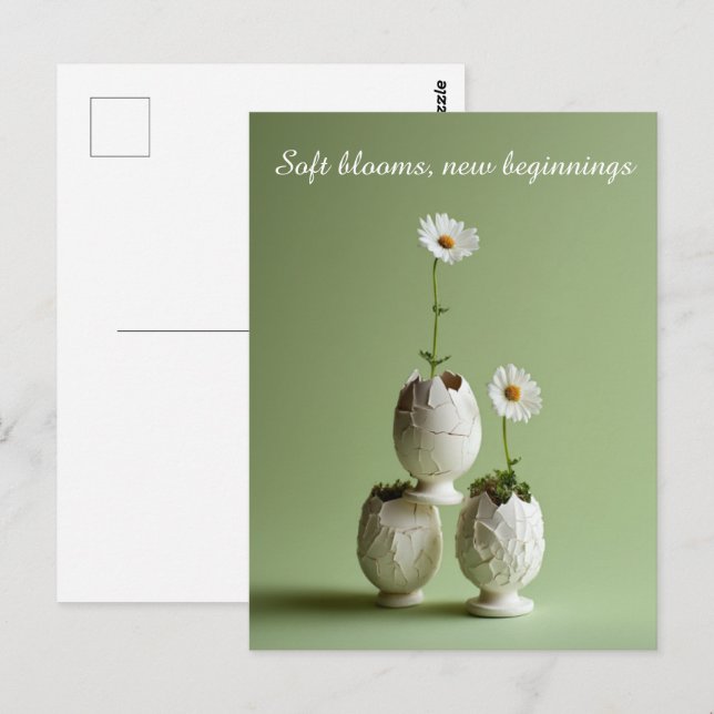 Easter Greeting Card Soft Spring Minimal (Front/Back)