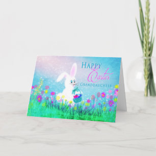 Easter Greeting - Granddaughter - Easter Bunny Holiday Card