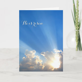 Easter Greeting - "He is risen!" Holiday Card