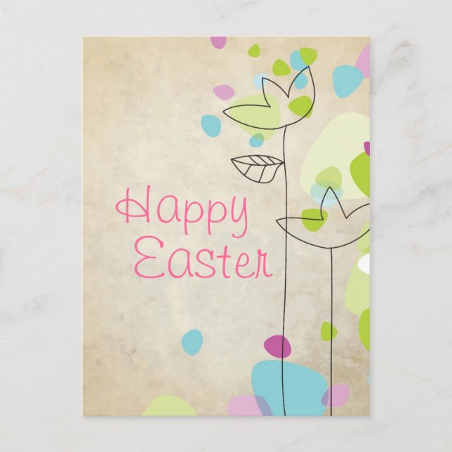 Easter Greeting Holiday Postcard (Front)