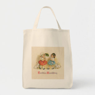 Easter Greeting Vintage Tote Bag