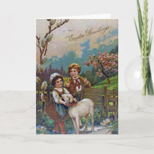 Easter Greetings 1908 Holiday Card
