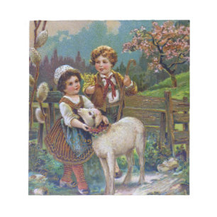 Easter Greetings 1908 Notepad