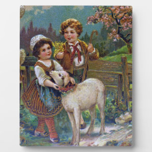 Easter Greetings 1908 Plaque
