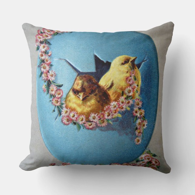 Easter Greetings 1909 Cushion (Front)
