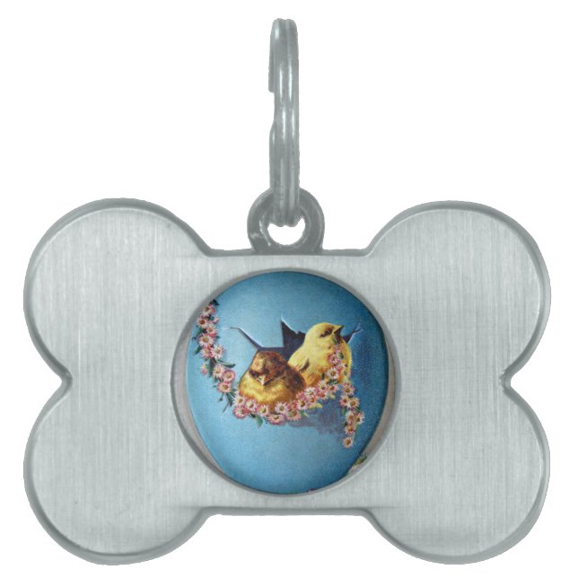 Easter Greetings 1909 Pet ID Tag (Front)