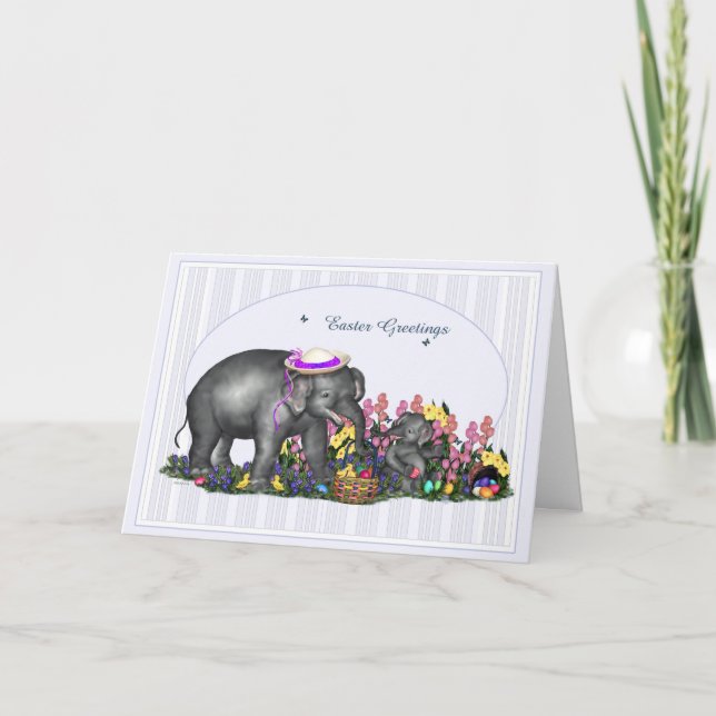 Easter Greetings  Card (Front)