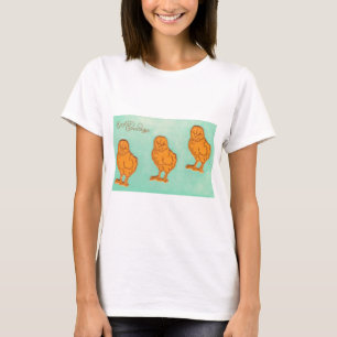 Easter Greetings Chicks Green T-Shirt