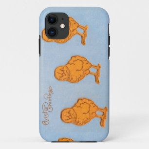 Easter Greetings Chicks in Blue iPhone 11 Case