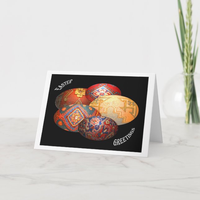 Easter greetings holiday card (Front)