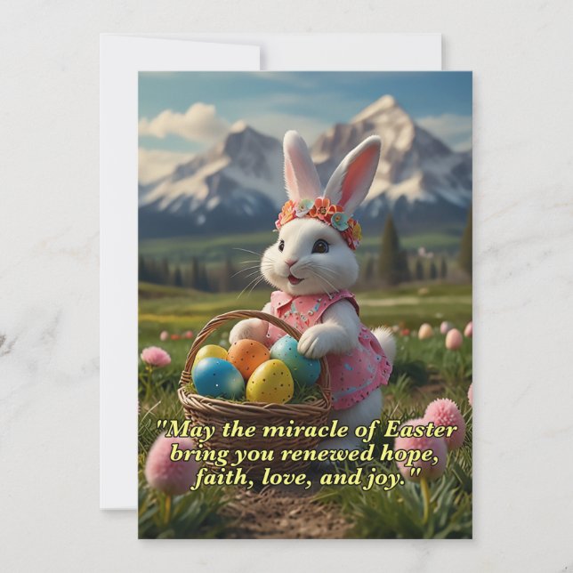 EASTER GREETINGS HOLIDAY CARD (Front)