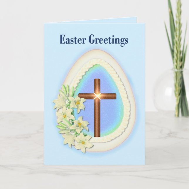 Easter Greetings Holiday Card (Front)
