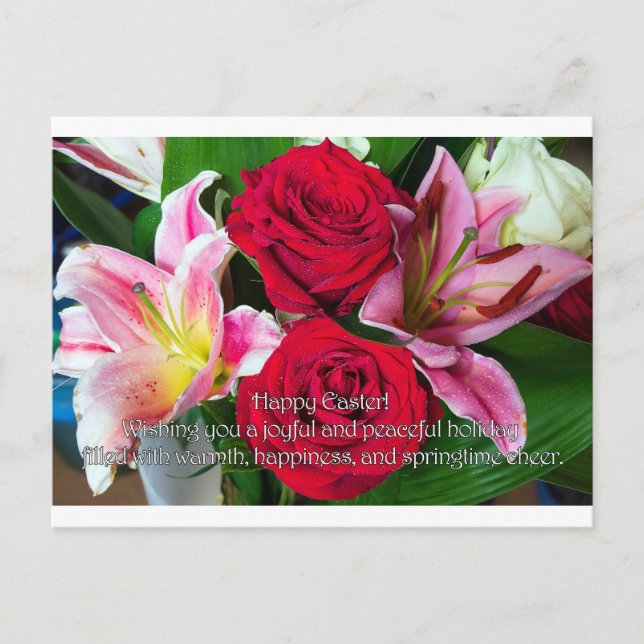 Easter Greetings Postcard (Front)